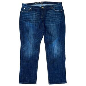 Kut From The Kloth Jeans 22W Denim Plus Size Catherine Boyfriend Dark Wash